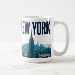 Caneca De Café Estátua da Liberdade do Horizonte de Nova York Via