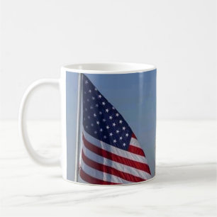 Caneca De Café Estátua da Liberdade e Bandeira Americana Patrióti