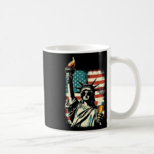 Caneca De Café Estátua da Liberdade EUA Festa Cerveja 4 de Julho