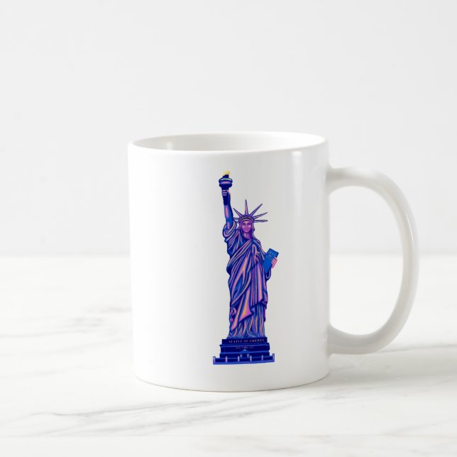 Caneca De Café Estátua da Liberdade-Nova Iorque-4 de julho- (Direita)