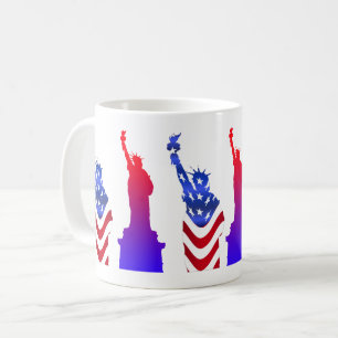Caneca De Café Estátua da Liberty White Coffee Mug