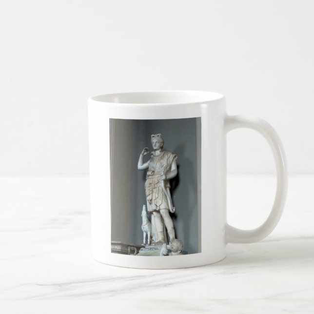 Caneca De Café Estátua de Diana (Artemis) no Vaticano em Roma (Direita)