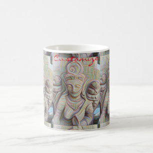 Caneca De Café estátua Mosaica buddha