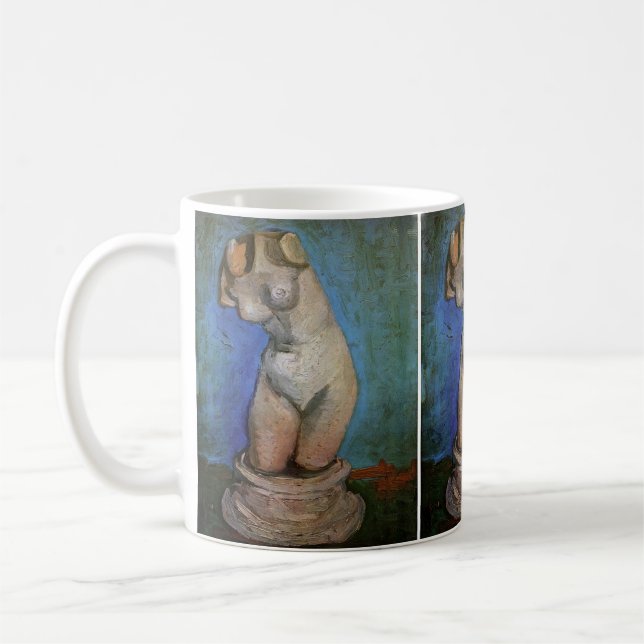 Caneca De Café Estatueta de gesso do torso feminino por Vincent v (Esquerda)