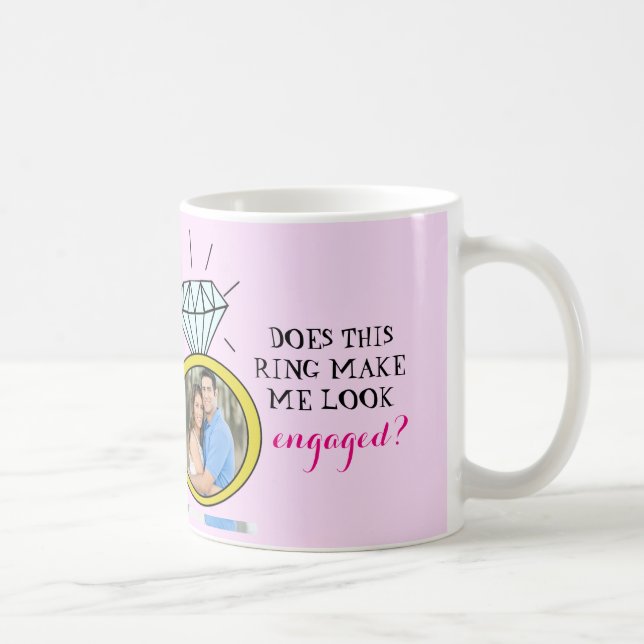 Caneca De Café Este anel faz-me olhar contratado? (Direita)