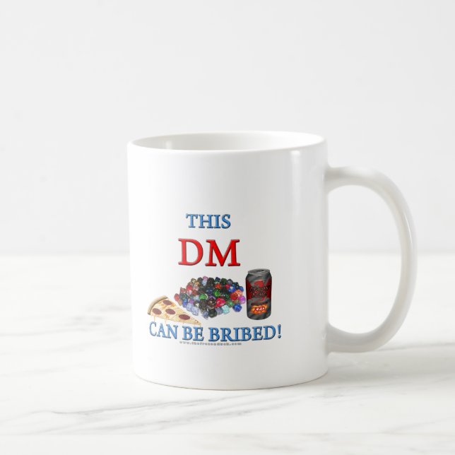 Caneca De Café Este DM pode ser subornado (Direita)
