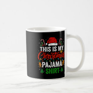 Caneca De Café Este É Meu Natal Pajama Divertido Xmas Homens Mulh