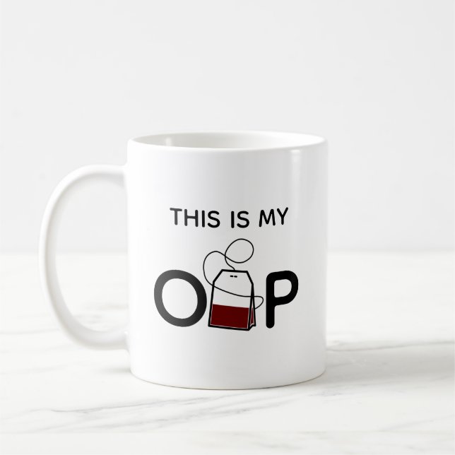 Caneca De Café Este é meu O-Chá-p (Esquerda)