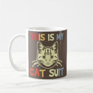 Caneca De Café Este É Meu Traje De Gato Gatos