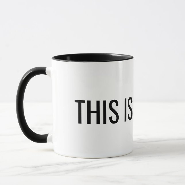 caneca de café "Este é o caminho" (Esquerda)