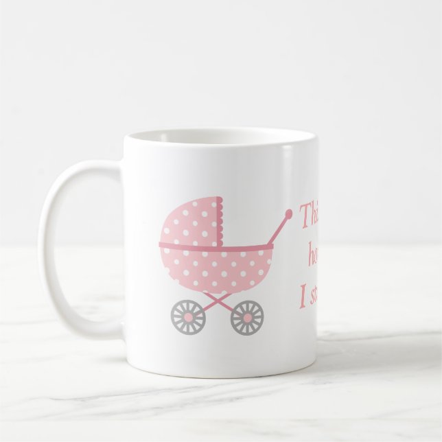 Caneca De Café Este é o Meu Carrinho de Bebê Divertido Mãe (Esquerda)