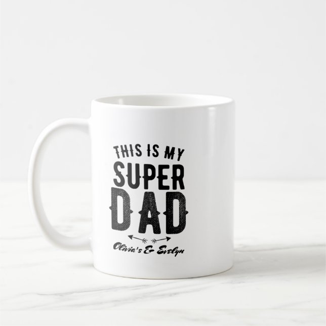 Caneca De Café Este é o meu Dia de os pais personalizado do Super (Esquerda)