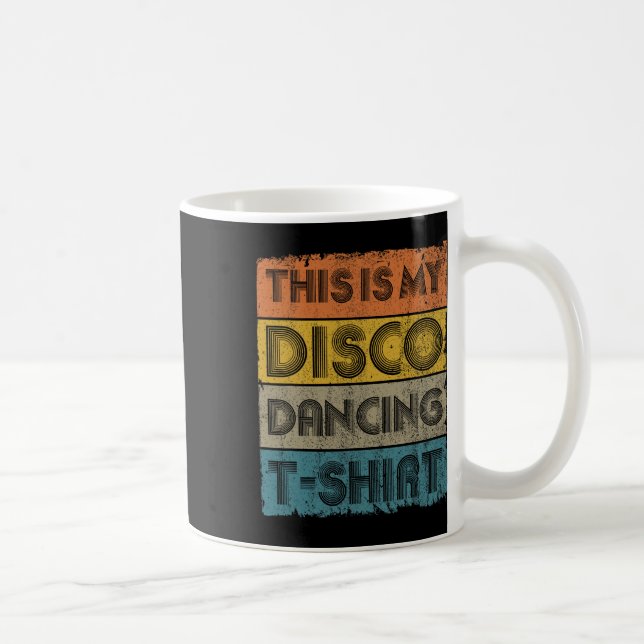 Caneca De Café Este é o meu Disco Retro 70 e 80 Music Dance (Direita)