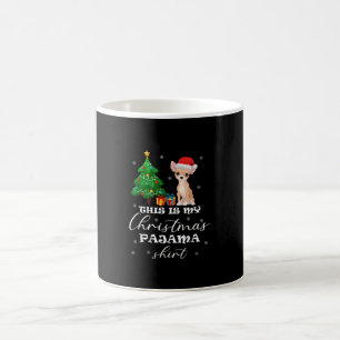 Caneca De Café Este É O Meu Figurino De Natal Pajama Chihuahua