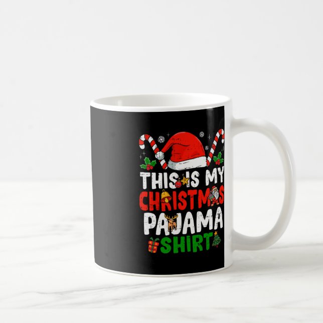 Caneca De Café Este É O Meu Natal De Natal De Pajama (Direita)