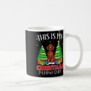 Caneca De Café Este É O Meu Natal Pajama Irish Setter Dog Xmas
