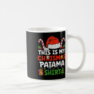 Caneca De Café Este É O Meu Pijama De Natal Divertido Família Nat