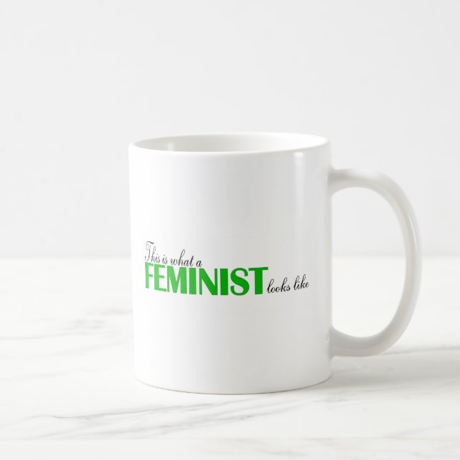 Caneca De Café Este é o que uma feminista olha como (Direita)