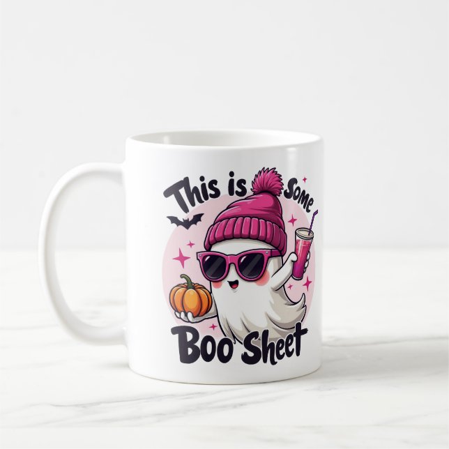 Caneca De Café Este É Um Boi Sheet Womens Ghost Halloween (Esquerda)