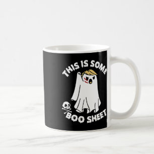 Caneca De Café Este É Um Boo Folheto Ghost Engraçado Trump Hallow