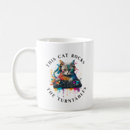 Caneca De Café Este Gato Enrola Os Turntables
