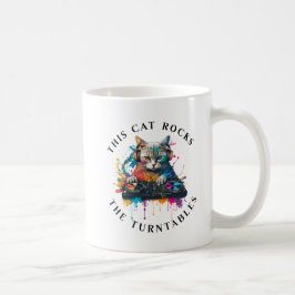 Caneca De Café Este Gato Enrola Os Turntables