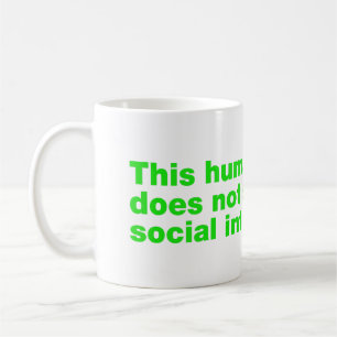 Caneca De Café Este humano não suporta interação social