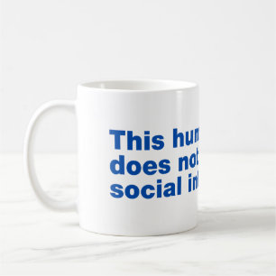 Caneca De Café Este humano não suporta interação social
