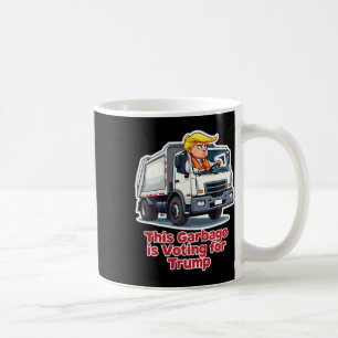 Caneca De Café Este Lixo Está Votando Trump Engraçado Caminhão De