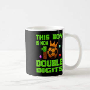 Caneca De Café Este Menino Agora 10 Dígitos Duplos Futebol 10 Ano