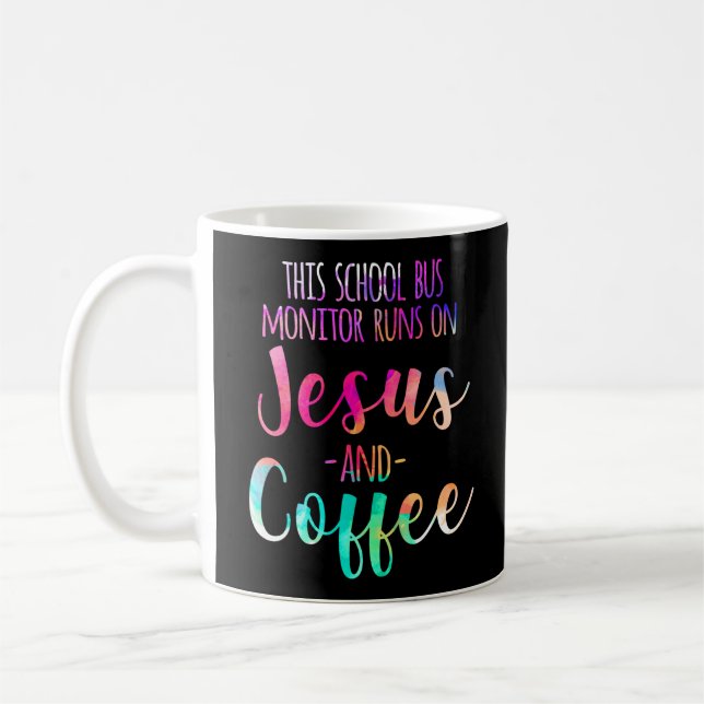 Caneca De Café Este Monitor De Ônibus Escolar Funciona Com Jesus  (Esquerda)