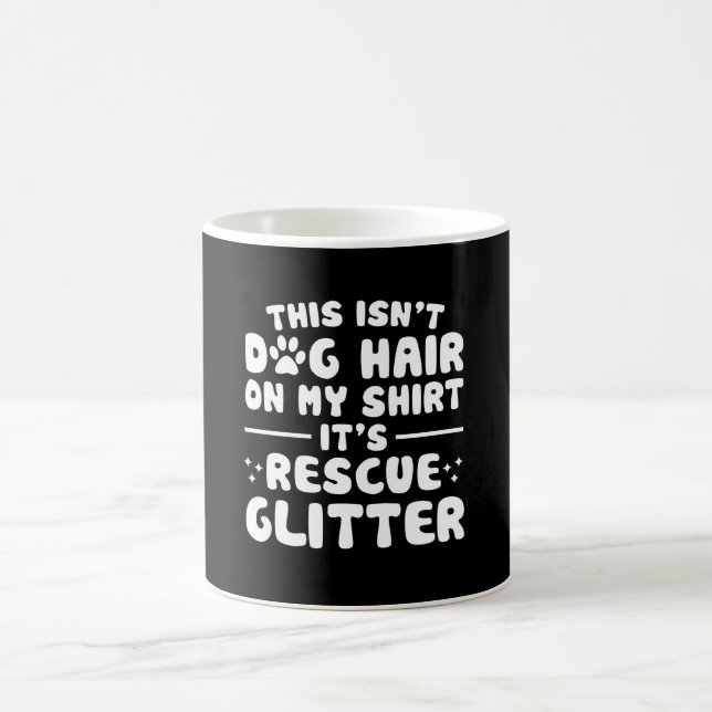 Caneca De Café Este não é cabelo de cão no cão do salvamento (Centro)