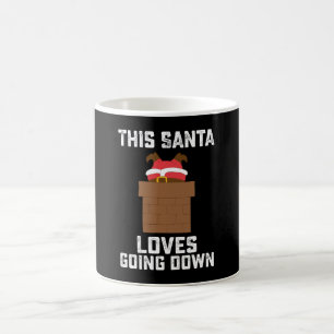 Caneca De Café Este Papai Noel Ama Descer Natal Engraçado
