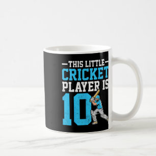 Caneca De Café Este Pequeno Jogador de Críquete Tem 10 Anos 10º B