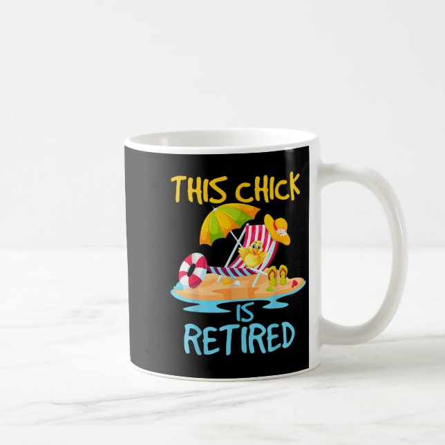Caneca De Café Este Pintinho É A Reforma Das Mulheres Aposentadas (Direita)