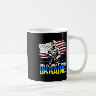 Caneca De Café Este Veterano Apoia a Ucrânia 3