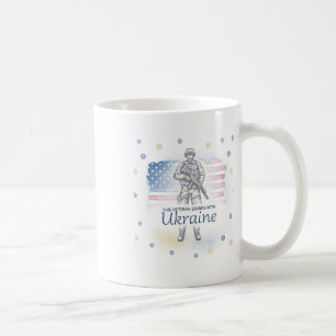 Caneca De Café Este Veterano Apoia a Ucrânia Apoie a Ucrânia V
