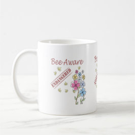Caneca De Café Esteja Consciente - Salve as Abelhas