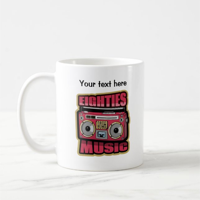 Caneca De Café Estéreo de Música 80 (Esquerda)