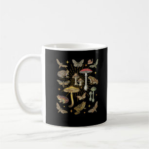 Caneca De Café Estética Cottagecore Cogumelo Sapo Borboleta Gobl