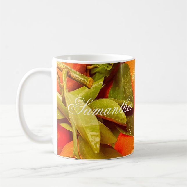 Caneca De Café Estética da Fruta de laranja mole (Esquerda)