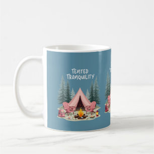 Caneca De Café Estética de Acampamento Aconchegante Tenda de Glam