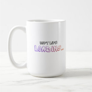 Caneca De Café Estética de Citação de Carregamento de Vida Suave