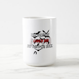Caneca de Café Estética de Citação Gótica de Vampi