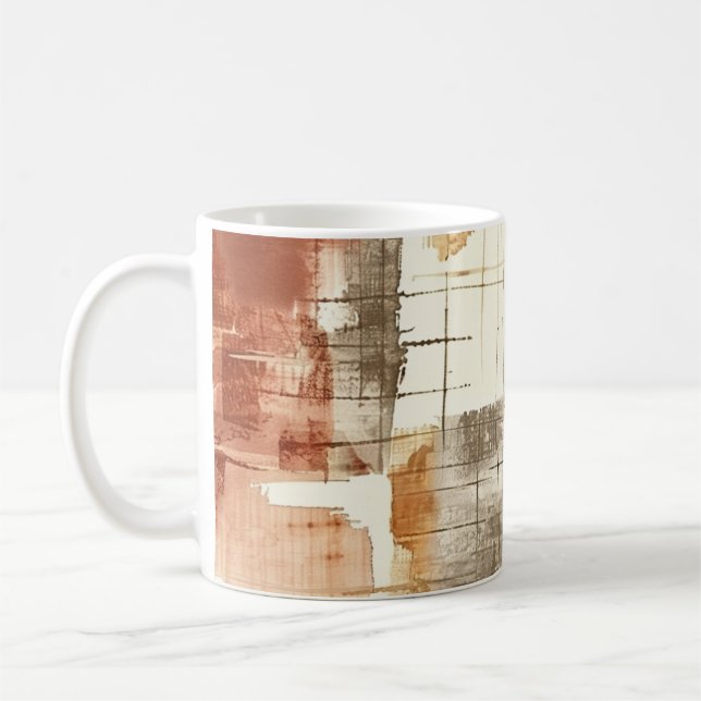 Caneca De Café Estética de outono de abstrato (Esquerda)