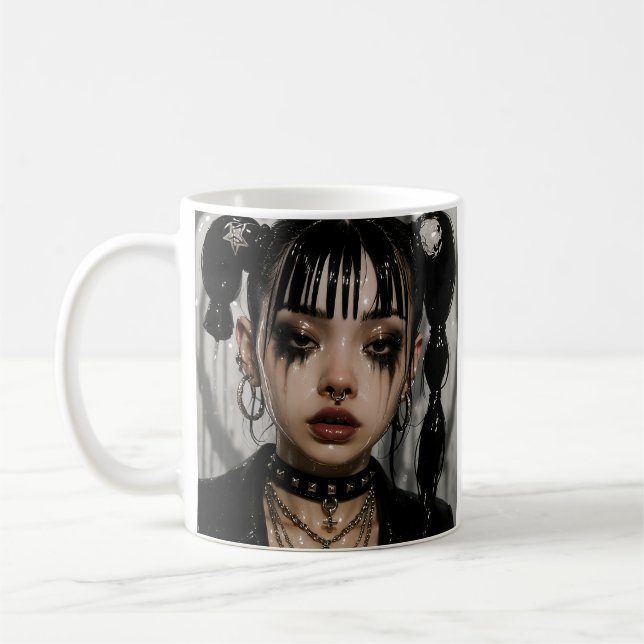 Caneca De Café Estética Escura (Esquerda)