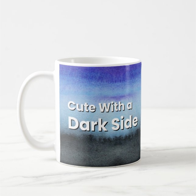 Caneca De Café Estética Fofa com um Lado Sombrio (Esquerda)