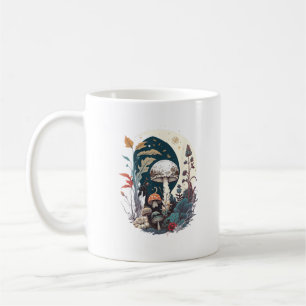 Caneca De Café Estética Goblincore e Cottagecore de Botânica de C