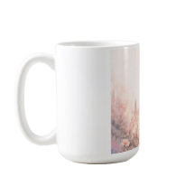 Caneca de Café Estética Sonhadora Floral Menina – 