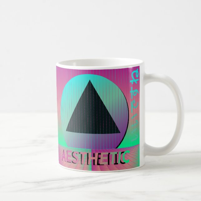 Caneca De Café estética vaporwave (Direita)